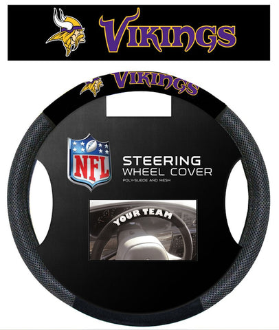 Minnesota Vikings Steering Wheel Cover - Mesh