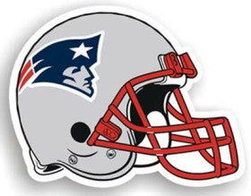 New England Patriots 12" Helmet Car Magnet