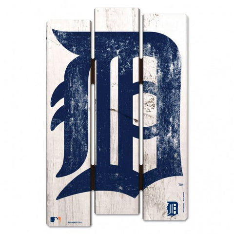 Detroit Tigers Wood Fence Sign