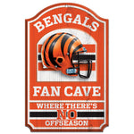 Cincinnati Bengals Wood Sign - 11"x17" Fan Cave Design