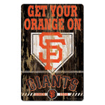 San Francisco Giants Sign 11x17 Wood Slogan Design