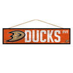Anaheim Ducks Sign 4x17 Wood Avenue Design