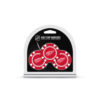 Detroit Red Wings Golf Chip with Marker 3 Pack