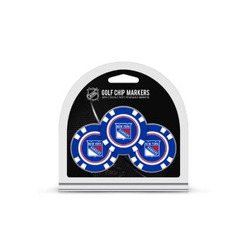 New York Rangers Golf Chip with Marker 3 Pack