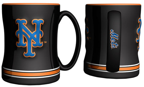 New York Mets Coffee Mug - 14oz Sculpted Relief