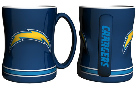 Los Angeles Chargers Coffee Mug - 14oz Sculpted Relief