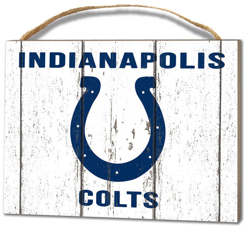 Indianapolis Colts Small Plaque - Weathered Logo