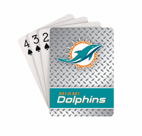 Miami Dolphins Playing Cards - Diamond Plate