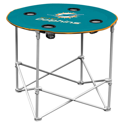 Miami Dolphins Round Tailgate Table