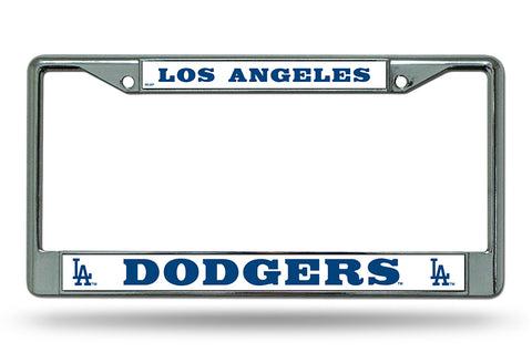 Los Angeles Dodgers License Plate Frame Chrome