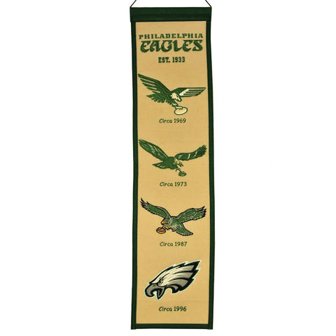 Philadelphia Eagles Banner 8x32 Wool Heritage