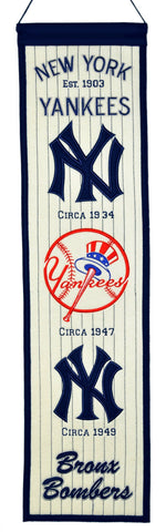 New York Yankees Banner 8x32 Wool Heritage