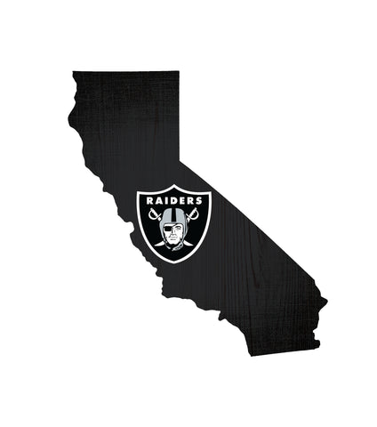 Oakland Raiders Sign Wood Logo State Design