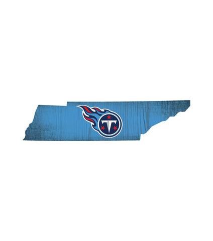 Tennessee Titans Sign Wood Logo State Design