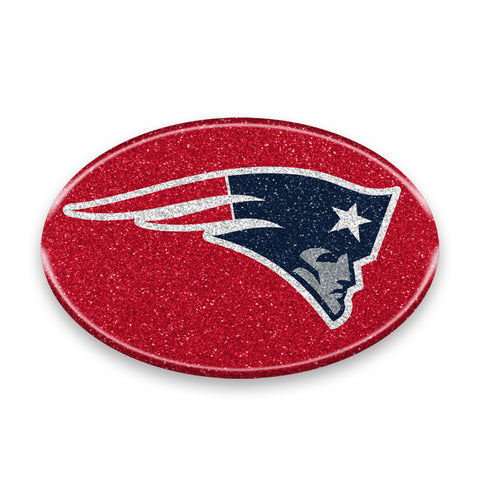 New England Patriots Auto Emblem - Oval Color Bling