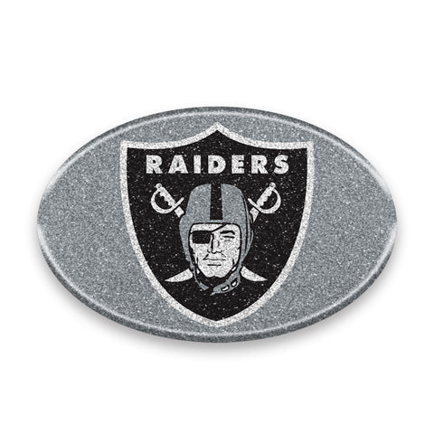 Oakland Raiders Auto Emblem - Oval Color Bling