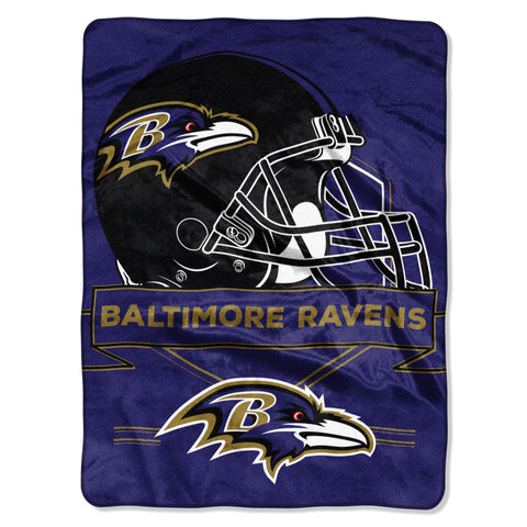 Baltimore Ravens Blanket 60x80 Raschel Prestige Design