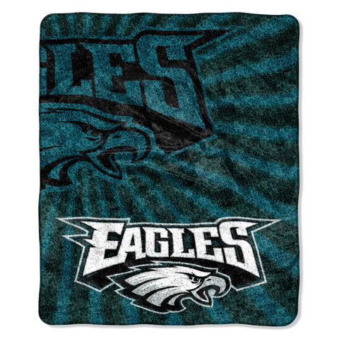 Philadelphia Eagles Blanket 50x60 Sherpa Strobe Design