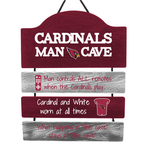 Arizona Cardinals Sign Wood Man Cave Design