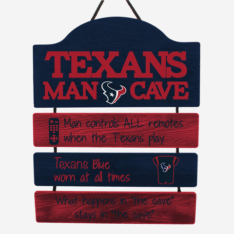 Houston Texans Sign Wood Man Cave Design