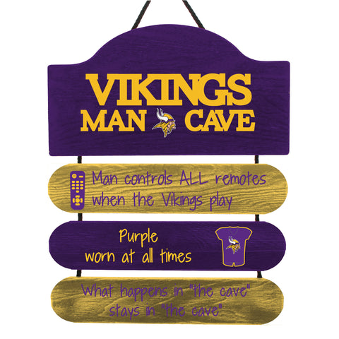 Minnesota Vikings Sign Wood Man Cave Design