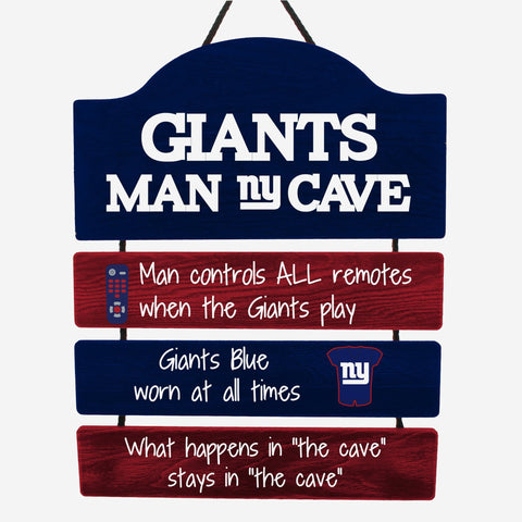 New York Giants Sign Wood Man Cave Design
