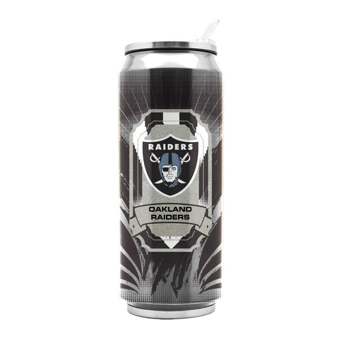 Oakland Raiders Stainless Steel Thermo Can - 16.9 ounces