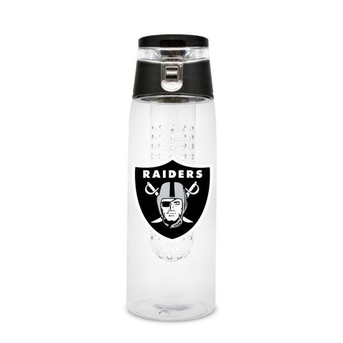 Oakland Raiders Sport Bottle 24oz Plastic Infuser Style
