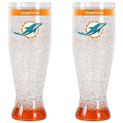 Miami Dolphins Pilsner Crystal Freezer Style