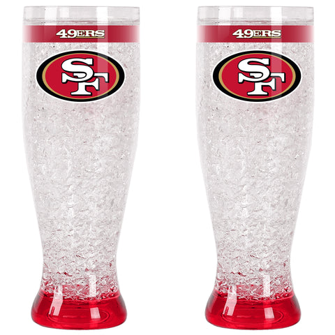 San Francisco 49ers Pilsner Crystal Freezer Style