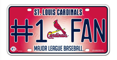 St. Louis Cardinals License Plate #1 Fan