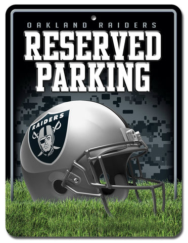 Oakland Raiders Sign Metal Parking