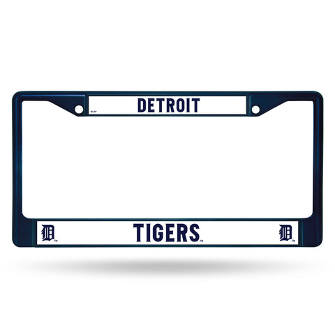 Detroit Tigers License Plate Frame Metal Navy