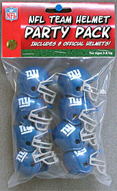 New York Giants Team Helmet Party Pack