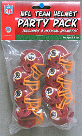 Washington Redskins Team Helmet Party Pack