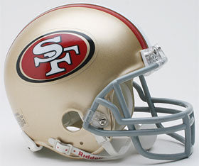 San Francisco 49ers Replica Mini Helmet w/ Z2B Face Mask