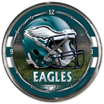 Philadelphia Eagles Round Chrome Wall Clock