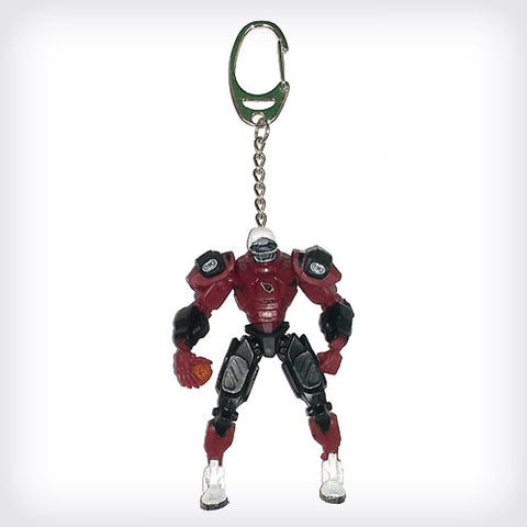 Arizona Cardinals Keychain Fox Robot 3 Inch Mini Cleatus