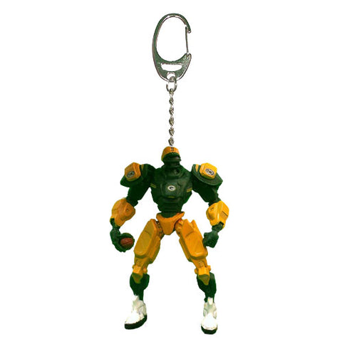 Green Bay Packers Keychain Fox Robot 3 Inch Mini Cleatus