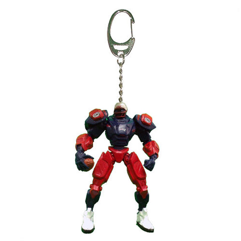 New England Patriots Keychain Fox Robot 3 Inch Mini Cleatus