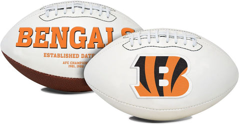 Cincinnati Bengals Football Full Size Embroidered Signature Series