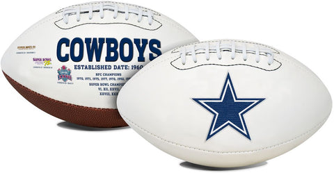 Dallas Cowboys Football Full Size Embroidered Signature Series