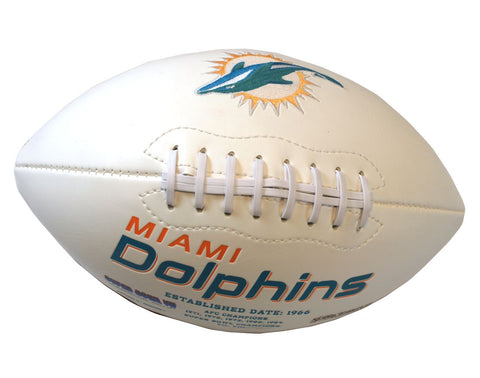 Miami Dolphins Football Full Size Embroidered Signature Series