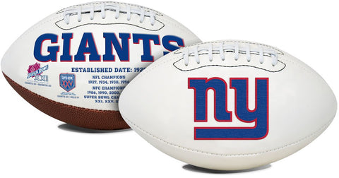 New York Giants Football Full Size Embroidered Signature Series
