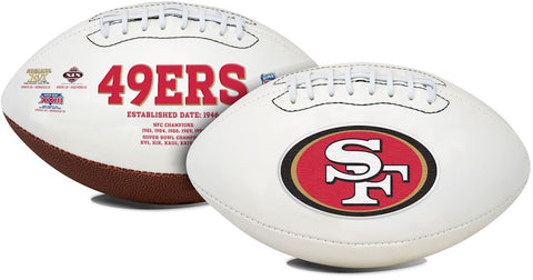 San Francisco 49ers Football Full Size Embroidered Signature Series