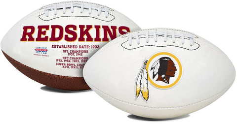Washington Redskins Football Full Size Embroidered Signature Series