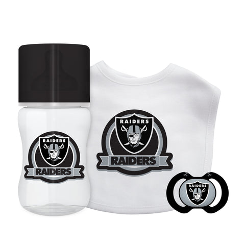 Oakland Raiders Baby Gift Set 3 Piece