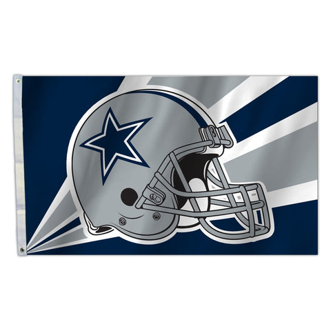Dallas Cowboys Flag 3x5 Helmet Design