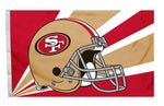 San Francisco 49ers Flag 3x5 Helmet Design