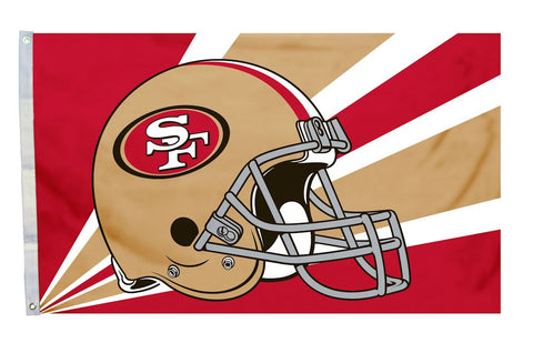 San Francisco 49ers Flag 3x5 Helmet Design
